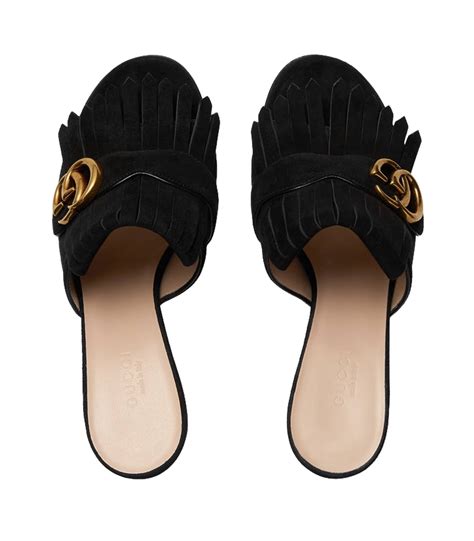 gucci mules woman|gucci suede mules.